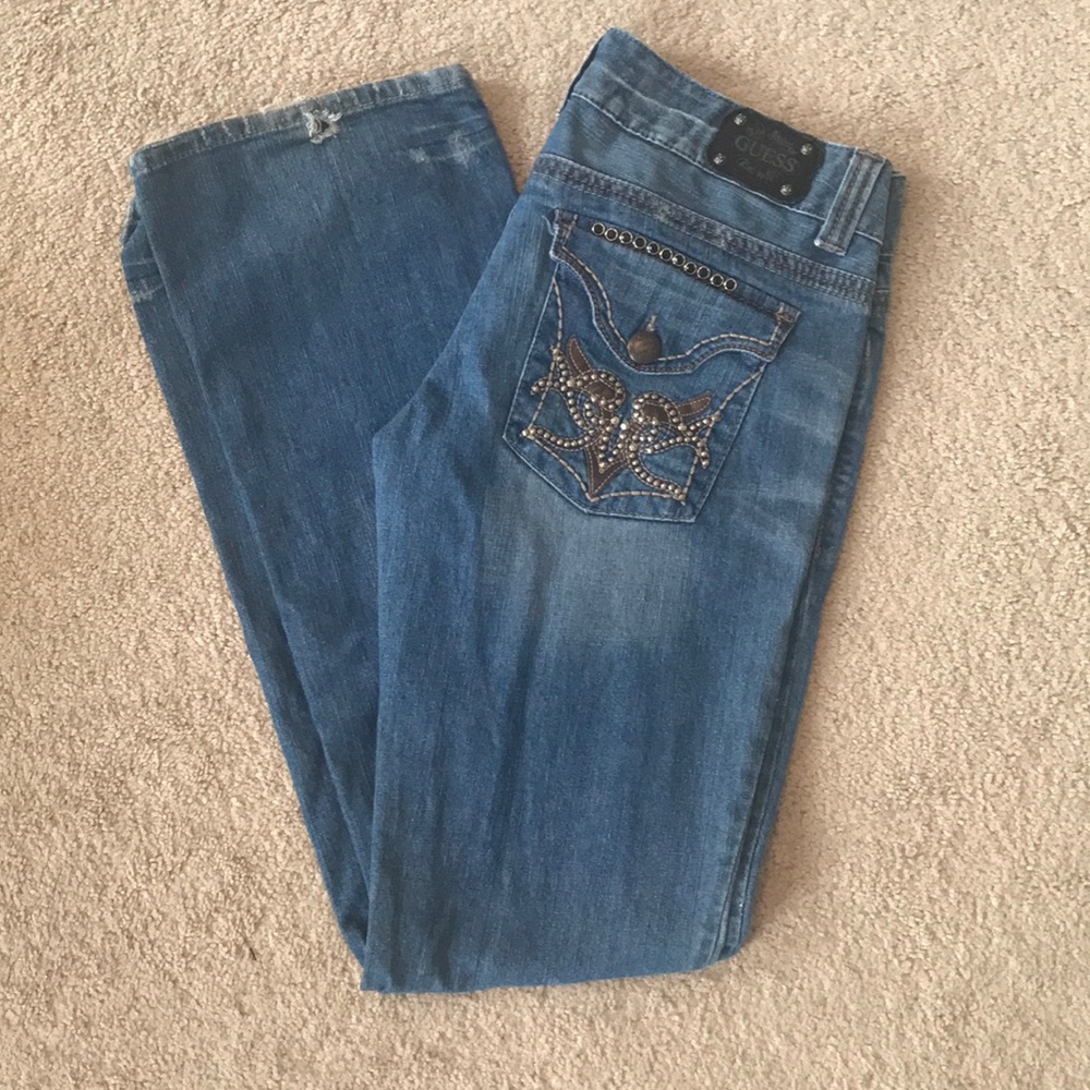 Guess stretch boot cut jeans size 31